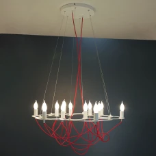 Imperium Light Daisy E14 білий, червоний 1491279.01.16. Люстра свічка