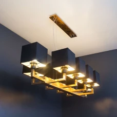 Imperium Light Lord E27 мідна поталь, чорний, золото 18810117.62.05. Підвісна люстра