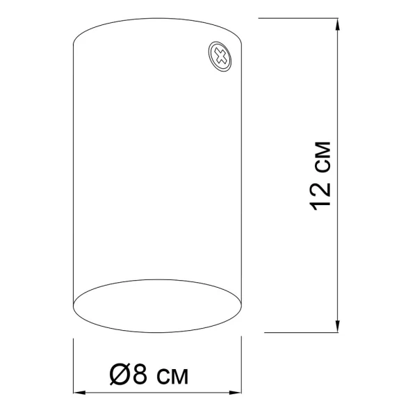 Світильник точковий накладний Imperium Light Accent Big GU10 чорний 189112.05.05 - Фото 2