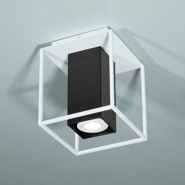 Світильник точковий накладний Imperium Light Tower GU10 білий, чорний 190113.01.05 - Фото 1
