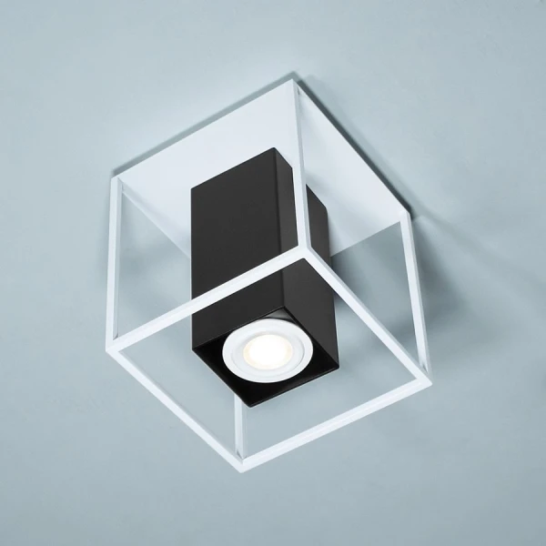 Світильник точковий накладний Imperium Light Tower GU10 білий, чорний 190113.01.05 - Фото 3