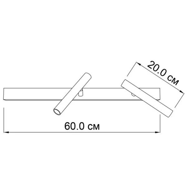 Бра Imperium Light Diplomat 2x1,5 Вт 3000К білий, хром 200260.01.91 - Фото 2
