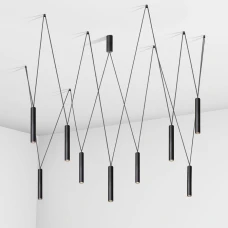 Imperium Light Diplomat 9x1,5 Вт 3000К чорний 200920.05.91. Світильник підвісний