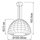 Підвісний світильник Imperium Light Igloo E27 білий 2011100.01.01