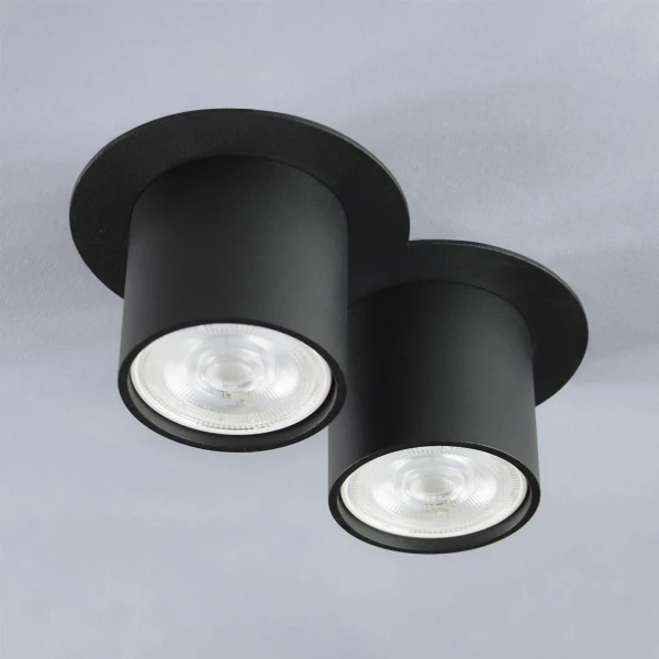 Точковий світильник врізний Imperium Light Vardo GU10 чорний 21025.05.05 - Фото 1