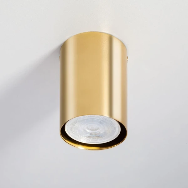 Світильник точковий накладний Imperium Light Accent GU10 латунь 25095.65.65 - Фото 1