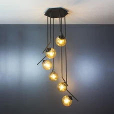 Imperium Light Grape E14 чорний, коричневий 2556120.05.23. Світильник підвісний