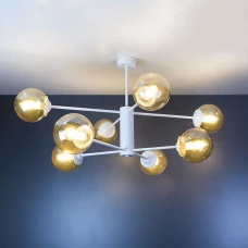 Imperium Light Atlant Е14 білий, коричневий 256866.01.23. Пристельова люстра