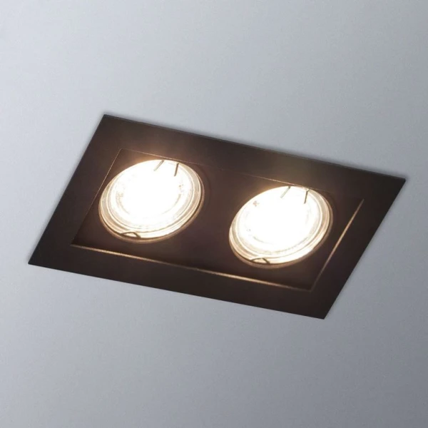 Точковий світильник врізний Imperium Light Point GU10 чорний 260216.05.05 - Фото 3