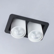 Imperium Light Goggles GU10 чорний, білий 27624.05.01. Світильник точковий врізний