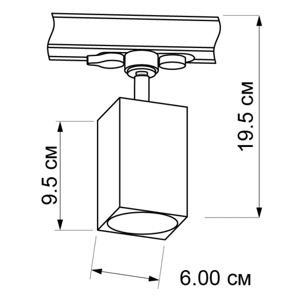 Трековий світильник Imperium Light Submarine GU10 чорний, хром 278191.05.05 - Фото 2