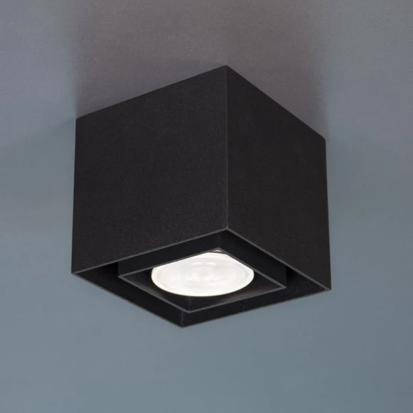 Світильник точковий накладний Imperium Light Max Boxter GU10 чорний 28518.05.05 - Фото 1