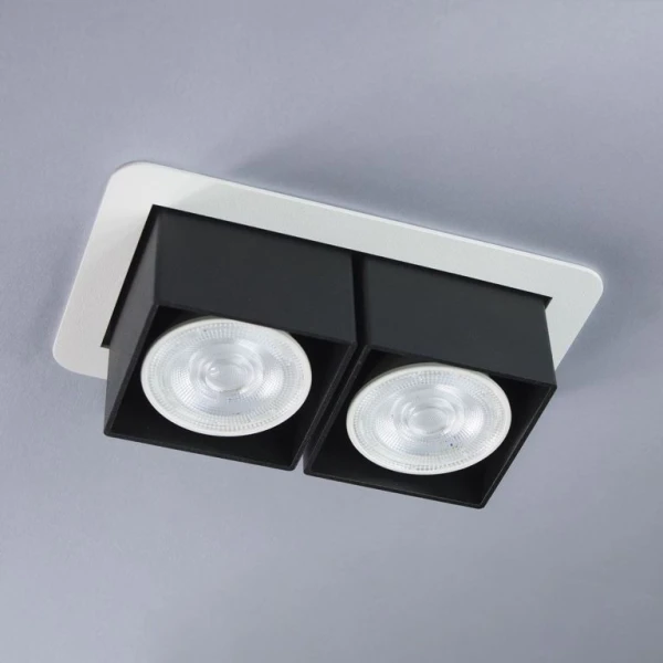 Точковий світильник врізний Imperium Light R2-D2 GU10 білий, чорний 304212.01.05 - Фото 1