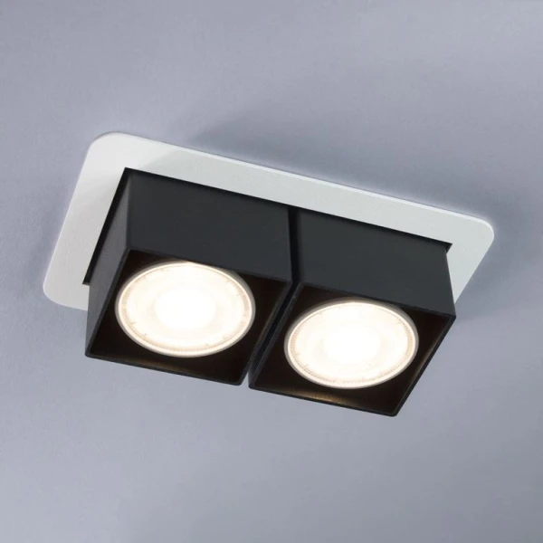 Точковий світильник врізний Imperium Light R2-D2 GU10 білий, чорний 304212.01.05 - Фото 3