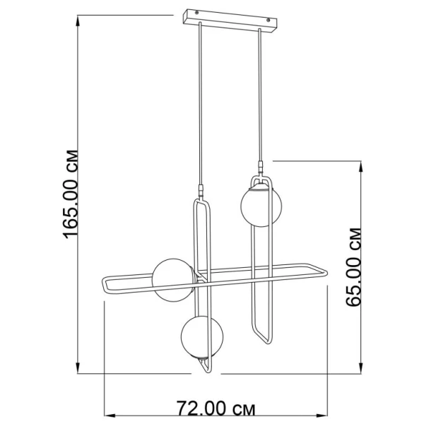 Люстра підвісна Imperium Light Maze Е14 чорний, білий 306365.05.01 - Фото 2