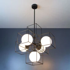 Imperium Light Rio Е14 чорний, білий 309545.05.01. Світильник підвісний