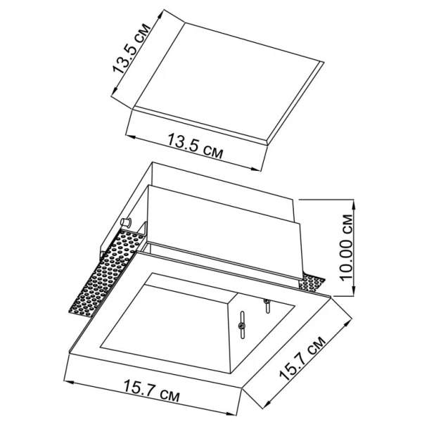 Точковий світильник врізний Imperium Light Hubble ES111/GU10 білий 327116.01.01 - Фото 2