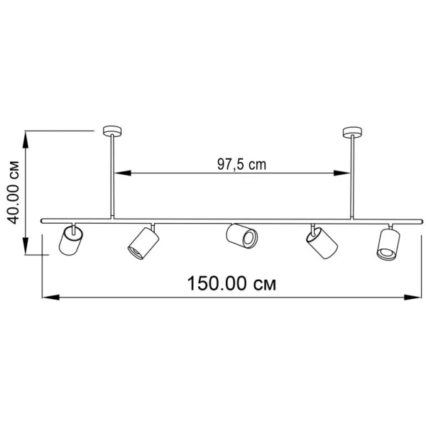 Світильник спот Imperium Light Colombo GU10 чорний 3715150.05.05 - Фото 2