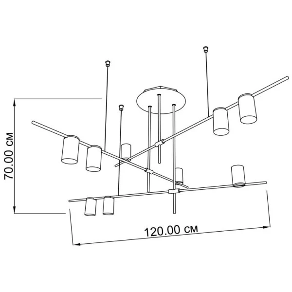 Світильник підвісний Imperium Light Jenny GU10 чорний 3759120.05.05 - Фото 2