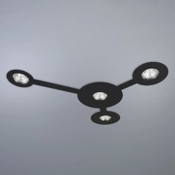 Точковий світильник врізний Imperium Light Nerdy GU10 чорний 386448.05.05 - Фото 3