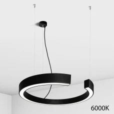 Imperium Light Sigma 28 Вт 6000К чорний, білий 393180.05.93. Люстра світлодіодна