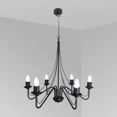 Imperium Light Lviv E27 чорний 39670.05.05. Люстра свічка