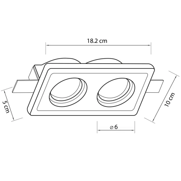 Точковий світильник врізний Imperium Light X-Сool GU10 білий 406210.01.01 - Фото 2
