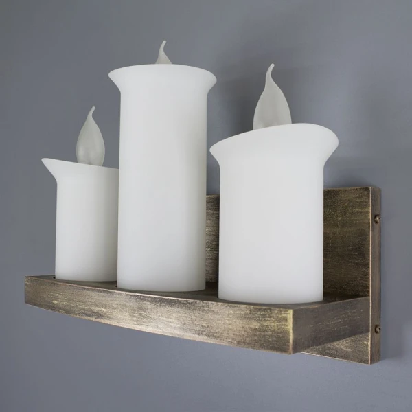 Бра Imperium Light Candelabrum Е14 мідна патина, білий 412328.67.01 - Фото 1