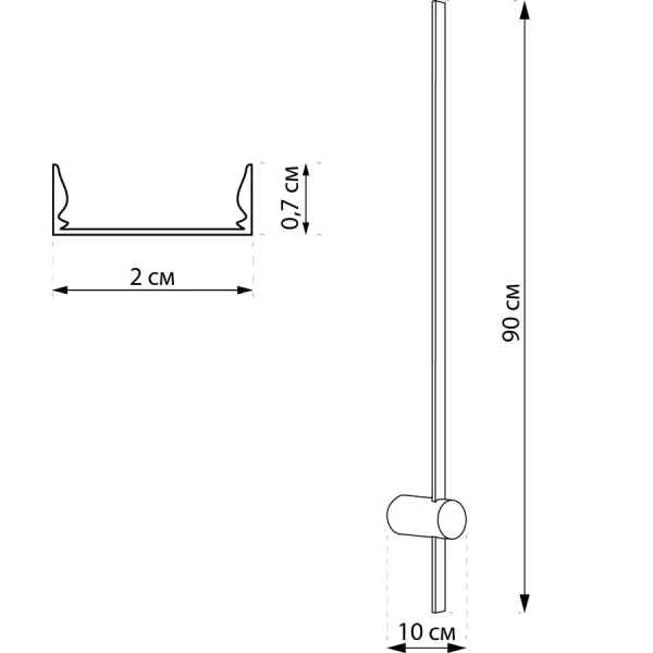 Підсвітка стін Imperium Light Arrow 7 Вт 4000К золото 420190.12.92 - Фото 2