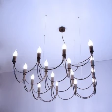 Imperium Light Waves E14 чорний 4431670.05.05. Люстра свічка