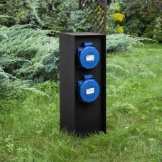 Imperium Light Garden чорний, синій 485230.05.29. Стовпчик з розетками