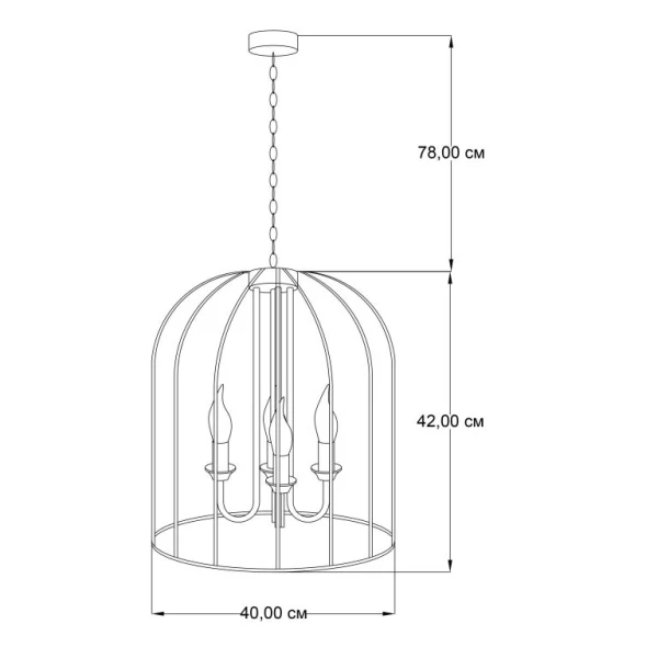 Люстра свічка Imperium Light Dresden E14 білий 64440.01.01 - Фото 2