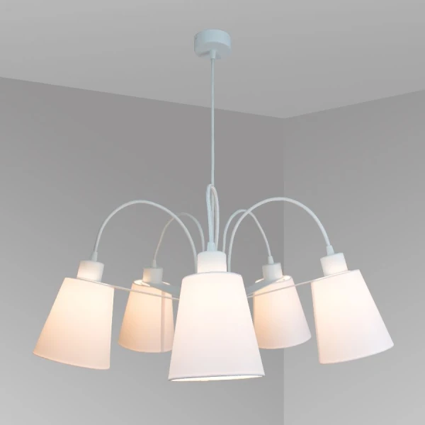 Люстра підвісна Imperium Light Helsinki E27 білий 66570.01.01 - Фото 1