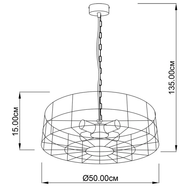 Люстра підвісна Imperium Light Fan Е27 чорний 77450.05.05 - Фото 2