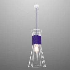 Imperium Light Corset E27 білий, фіолетовий 84150.01.27. Світильник підвісний