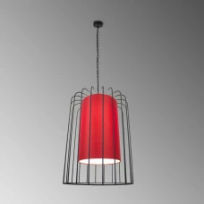 Imperium Light Verona E27 чорний, червоний 92140.05.16. Підвісна люстра