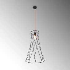 Imperium Light Bratislava E27 чорний, червоний 93140.05.16. Світильник підвісний