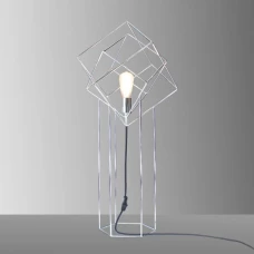 Imperium Light In cube Е27 хром, чорний 96182.09.05. Настільна лампа декоративна