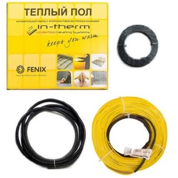 Тепла підлога (двожильний нагрівальний кабель, комплект) d-4 мм 20 Вт/м IN-TERM (Чехія) - Фото 1