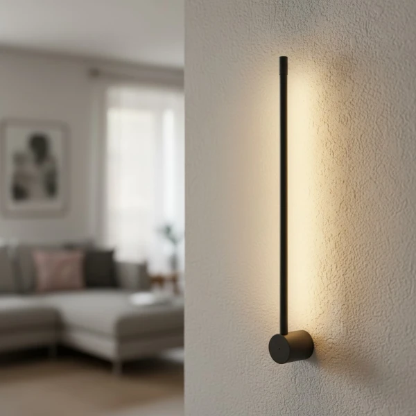 Настінний світильник DECO WA-STICK 60 3K BK Kloodi - Фото 1