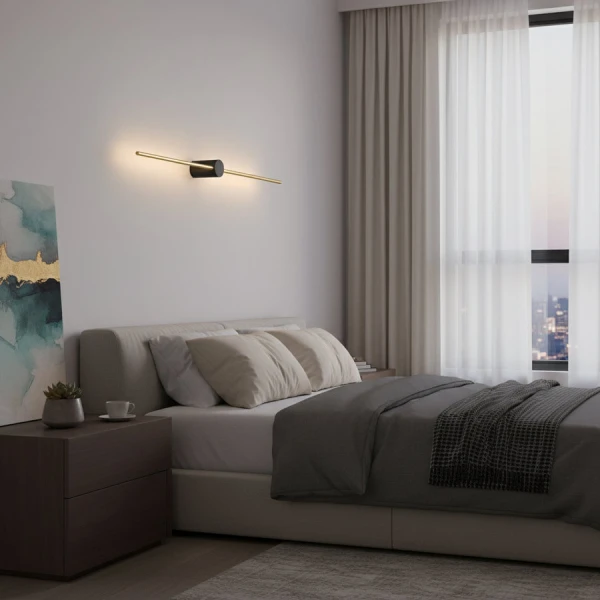 Настінний світильник DECO WA-GALA R910 3K BK/GD Kloodi - Фото 4