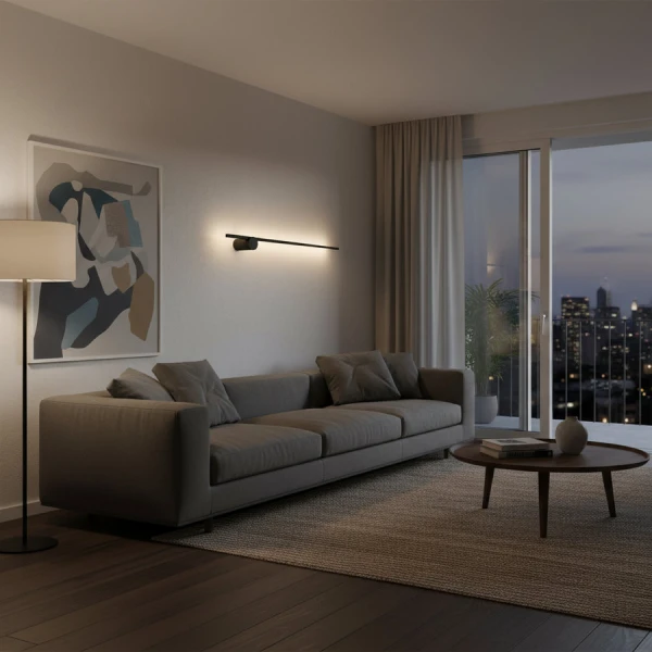 Лінійне бра Skarlat ALLINE RWLB101 9W BK 3000K чорний 26784 - Фото 6