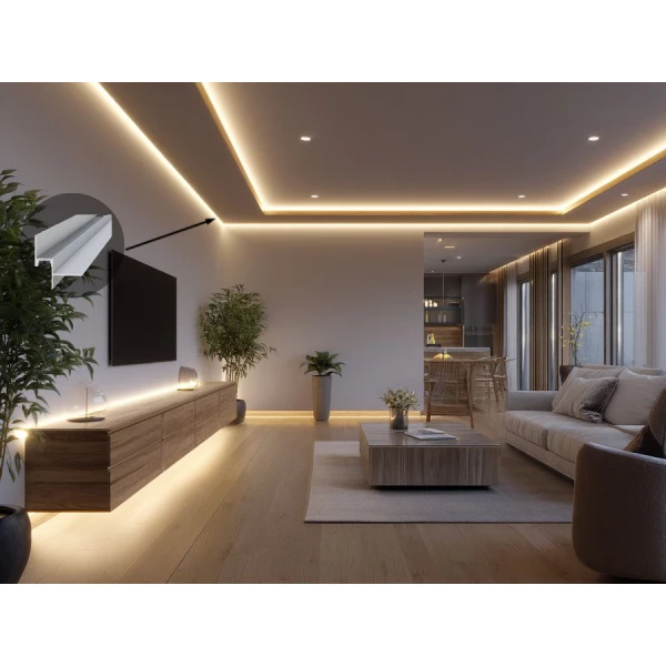 Алюмінієвий врізний профіль АПТШ-15 з розсіювачем (Ціна за 1 м.п.) - Фото 6