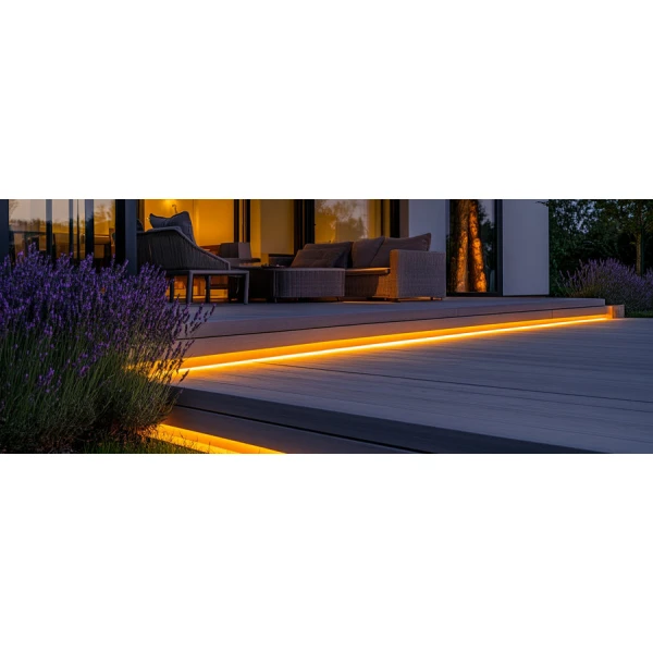 Алюмінієвий профіль KLP2213_2 KLOODI для LED стрічок, з розсіювачем підлогового монтажу 2м. (Ціна за 1 штуку) - Фото 3