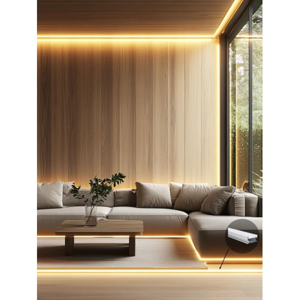 Профіль алюмінієвий LP-SL126 (3м. ламель) 21818 BWLT (Ціна за 1 м.п.) - Фото 2