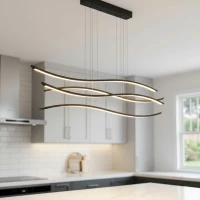 Azzardo Waves 70 Вт 3000K чорний AZ2912. Світильник підвісний