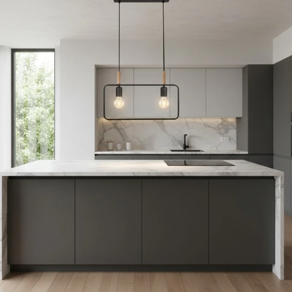 Підвісний світильник Candellux FRAME E27 коричневий, чорний 32-73518 - Фото 4