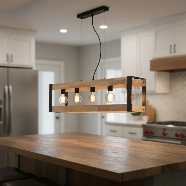 Люстра підвісна Candellux VARNA E27 чорний 35-79282 - Фото 1