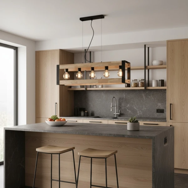 Люстра підвісна Candellux VARNA E27 чорний 35-79282 - Фото 6