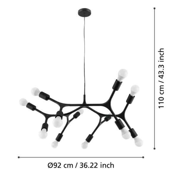 Люстра підвісна 98347 BOCADELLA Eglo - Фото 3